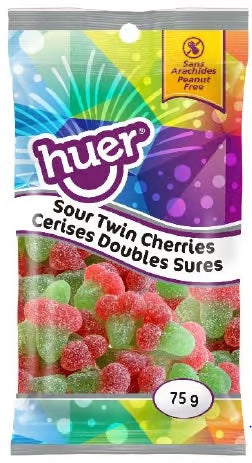 Huer - Sour Twin Cherries - Snack Size - 75g