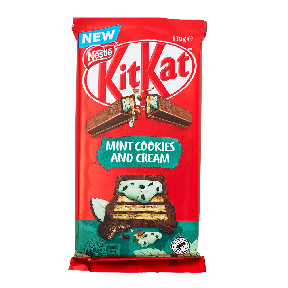Kit Kat - Mint Cookies & Cream - Chocolate Bar - 170g (Australia))