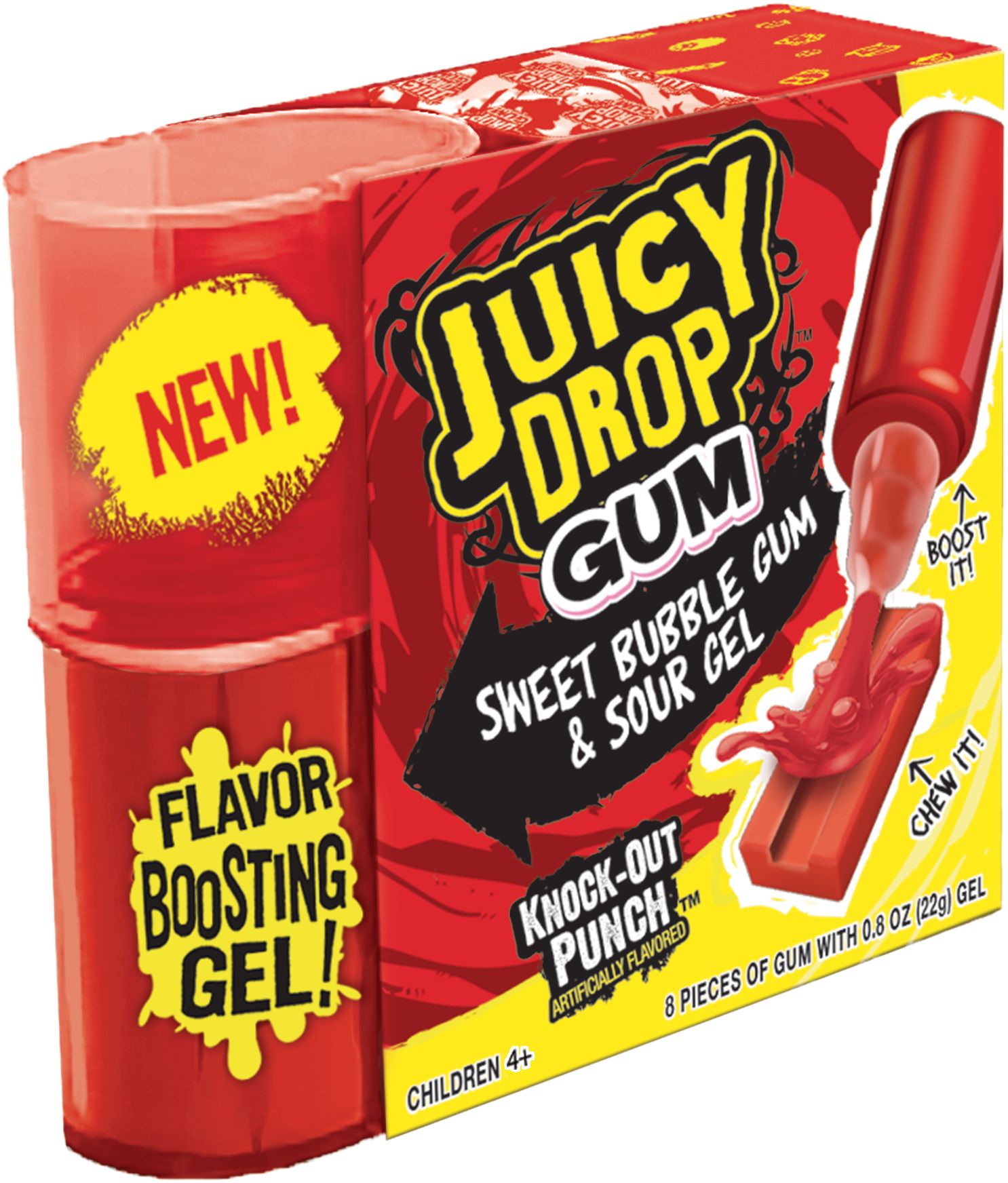 Topps - Juicy Drop Gum and Sour Gel - Assorted Flavours - 22g