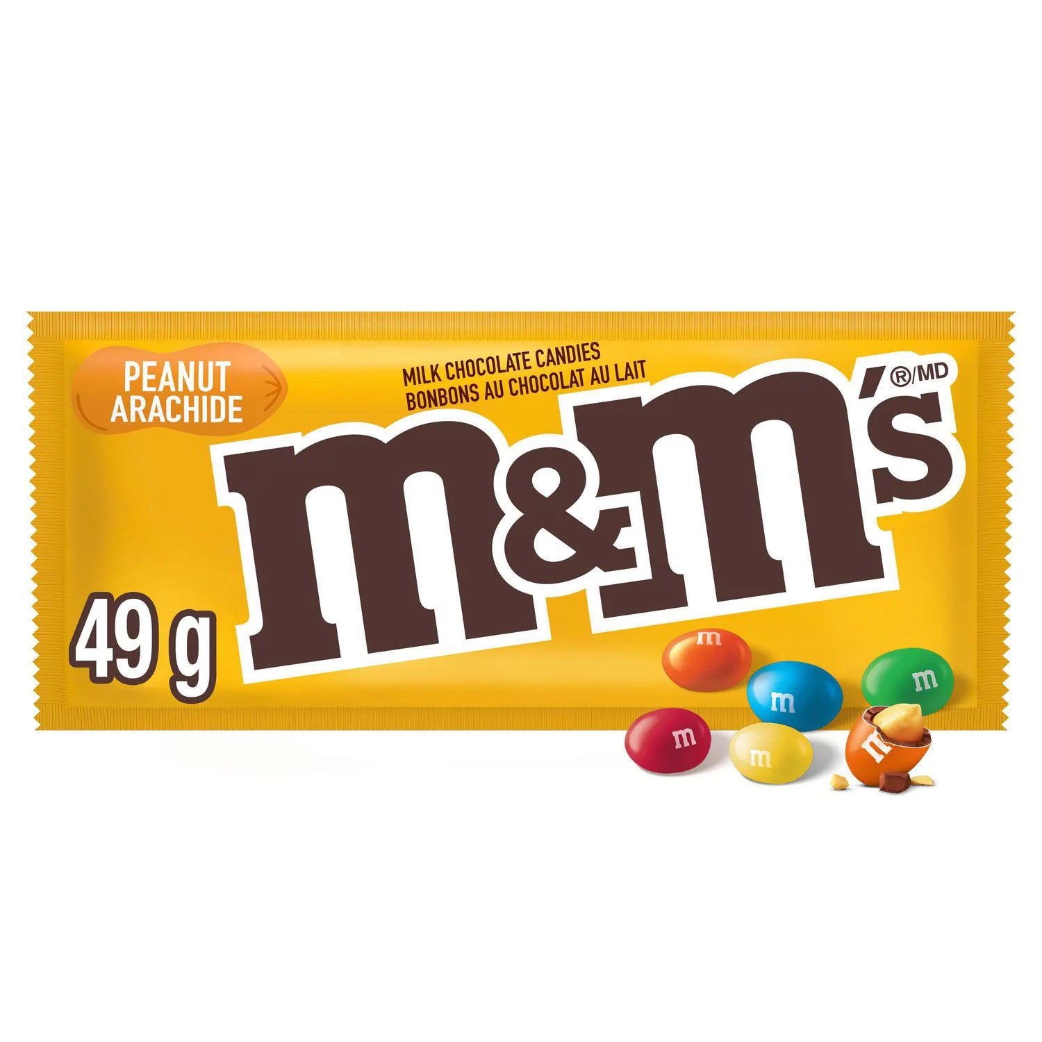 M&M's - Original Peanut - Snack Size - 49g