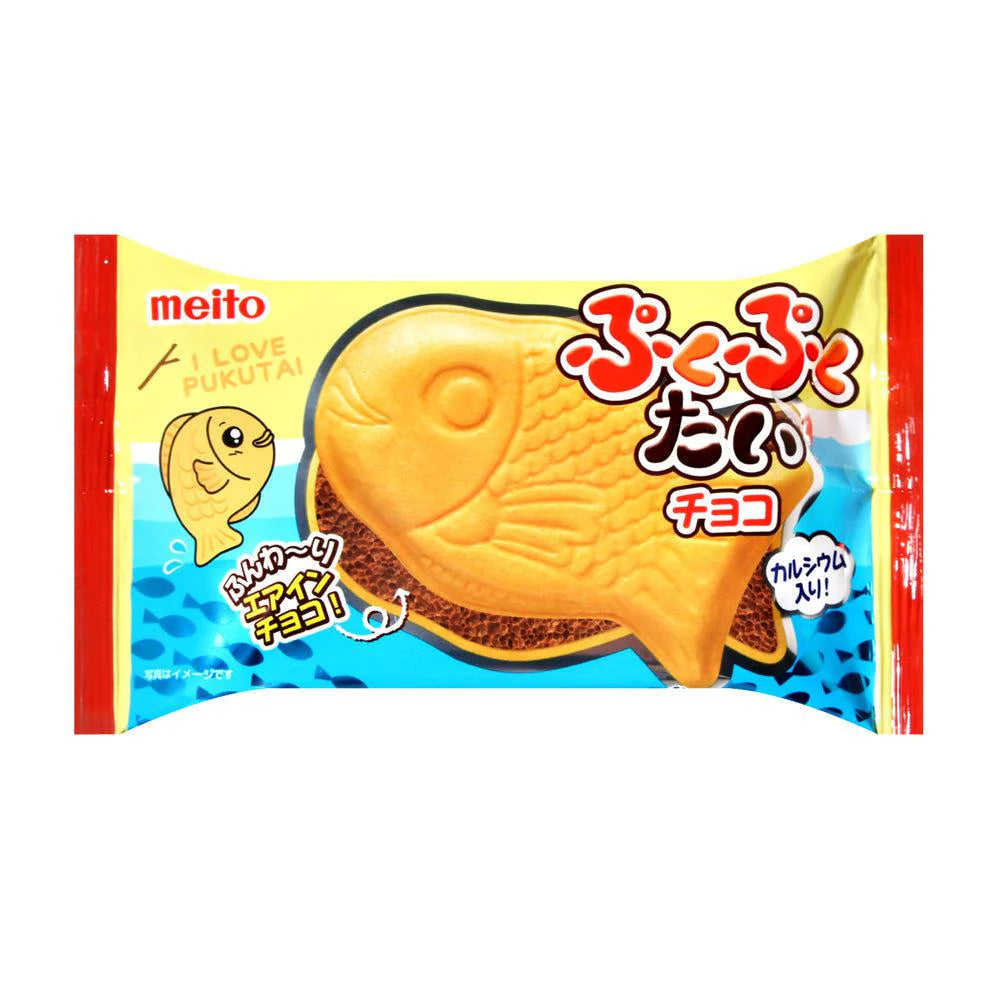 Meito - Puku Puku Taiyaki - Chocolate Wafer - 1pc (Japan)