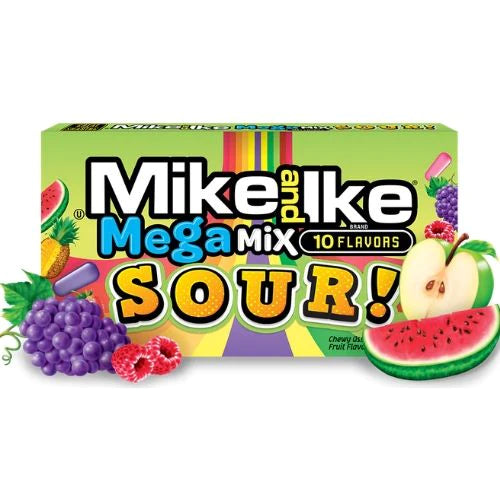 Mike & Ike - Sour Mega Mix - Theatre Box - 120g