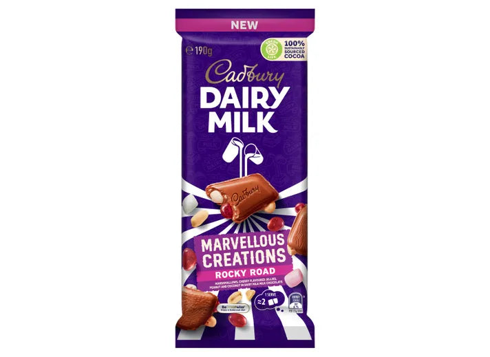 Cadbury - Dairy Milk Marvellous Creations - Rocky Road - Chocolate Bar - 190g (Australia)