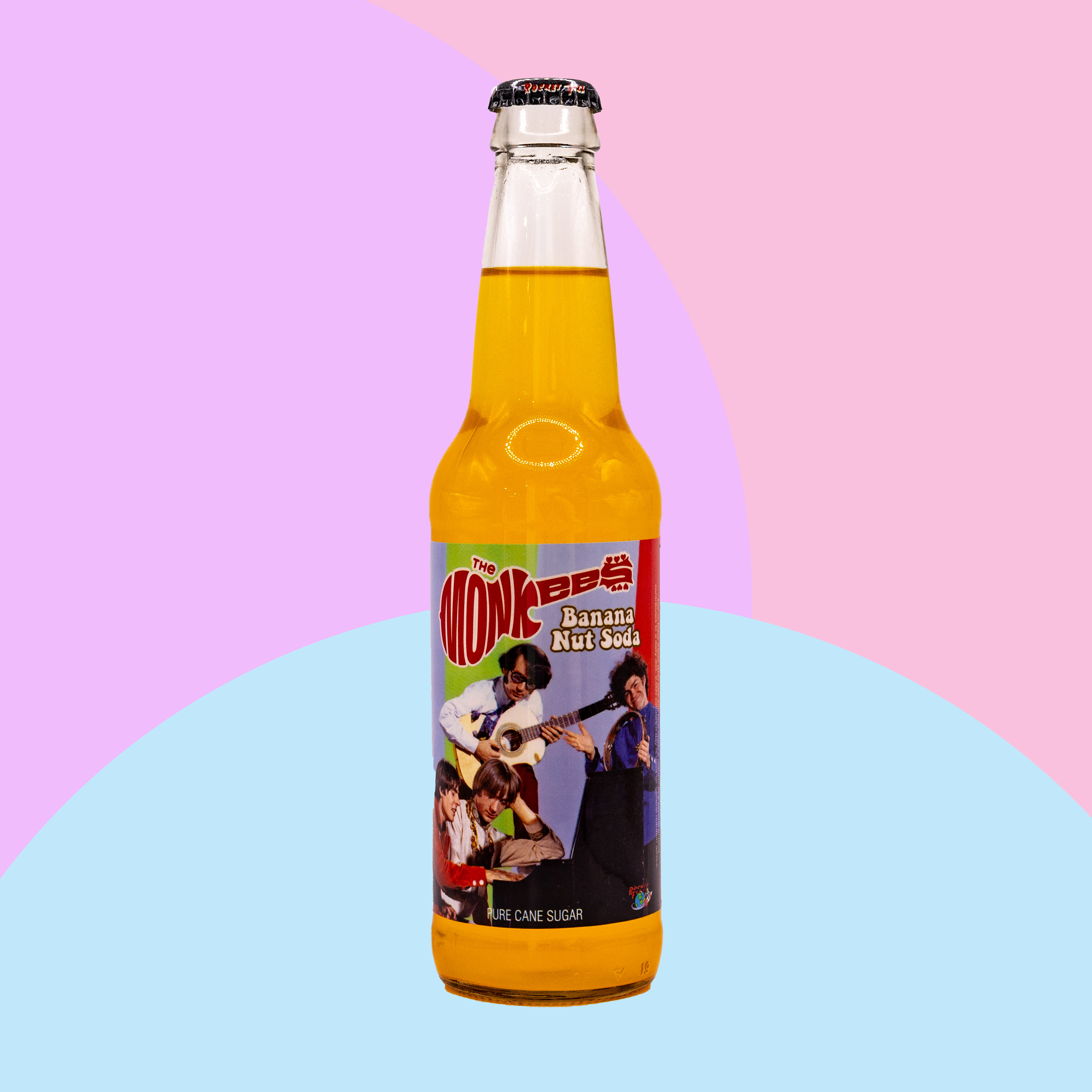 Rocket Fizz - Monkees Banana Nut-Soda Pop - 355ml