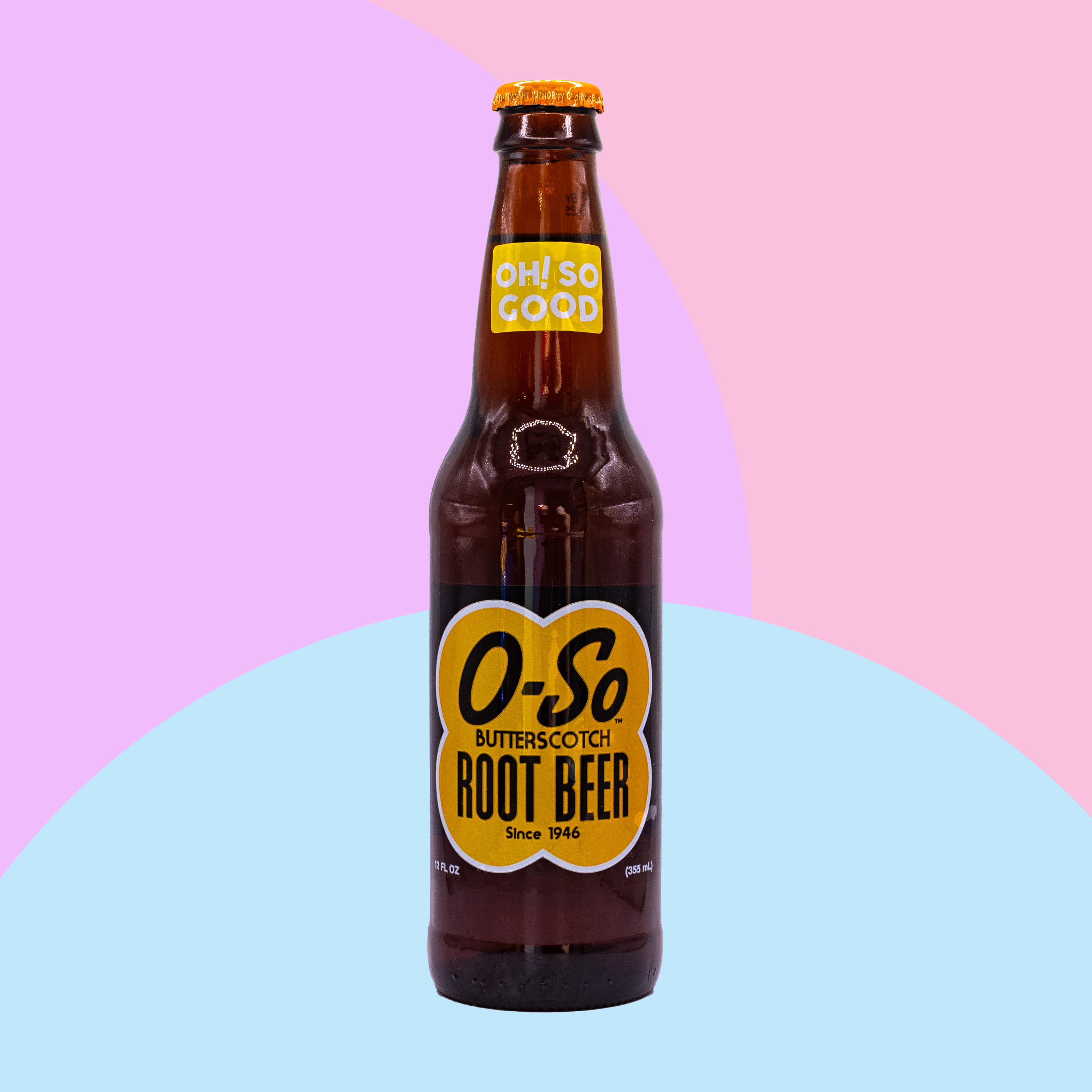 Orca - O-So Butterscotch - Root Beer - Soda Pop - 355ml
