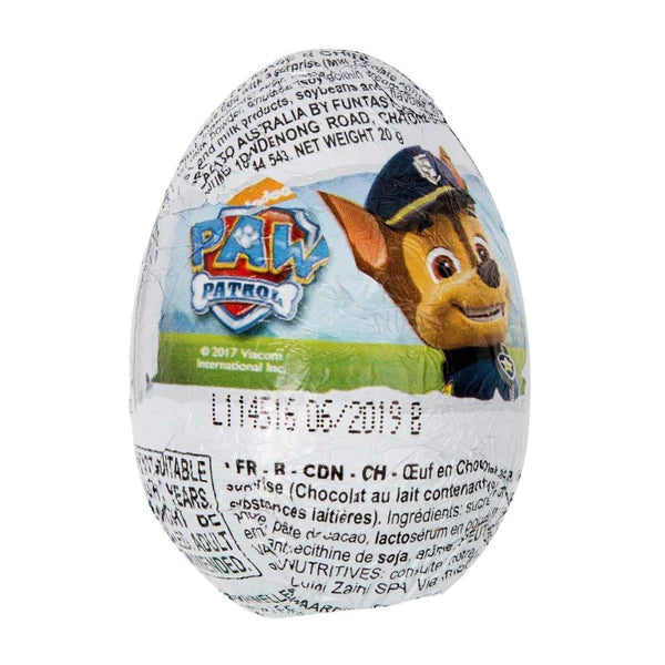 Zaini - Paw Patrol - Surprise Chocolate Eggs - 20g