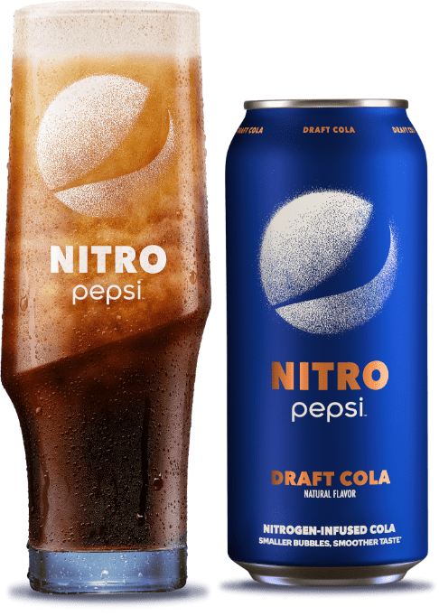 Pepsi Cola Nitro - Original Draft Soda Pop - 404ml