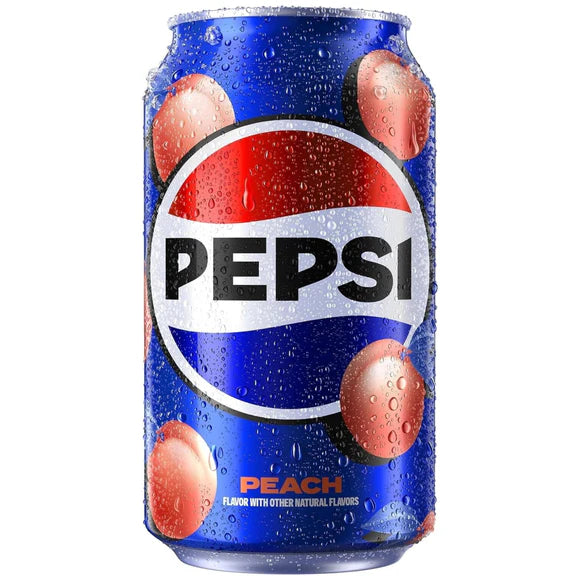 Pepsi - Peach - Soda Pop - LIMITED EDITION - 355ml