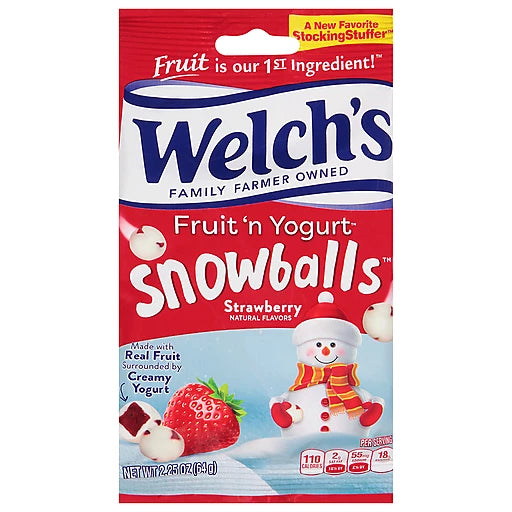 Welch's - Fruit 'N Yogurt Snowballs Strawberry - 42g (Christmas)