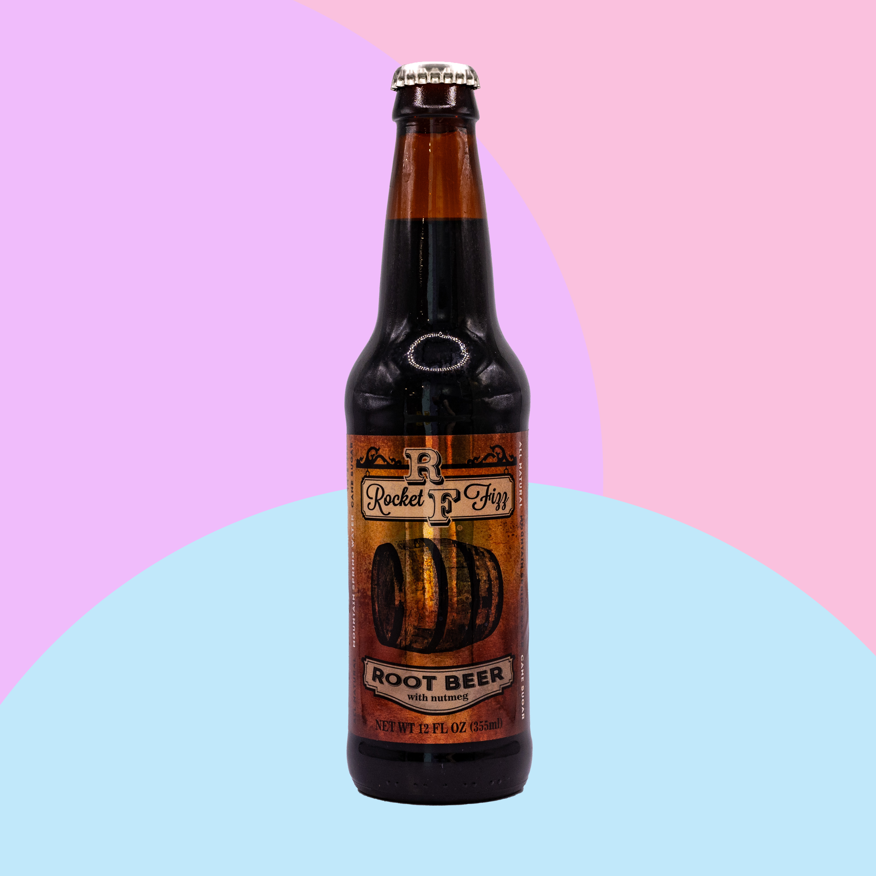 Rocket Fizz - Root Beer With Nutmeg-Soda Pop - 355ml