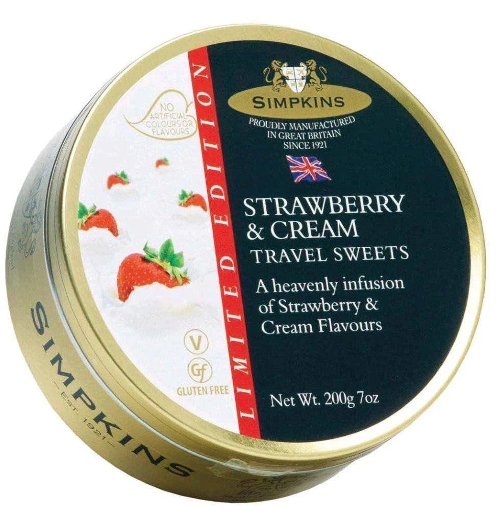 Simpkins - Strawberry & Cream - Candy Drops - 200g (UK)