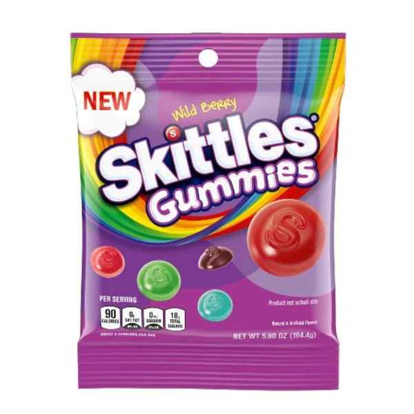 Skittles - Gummies Wild Berry - Theatre Bag - 164g