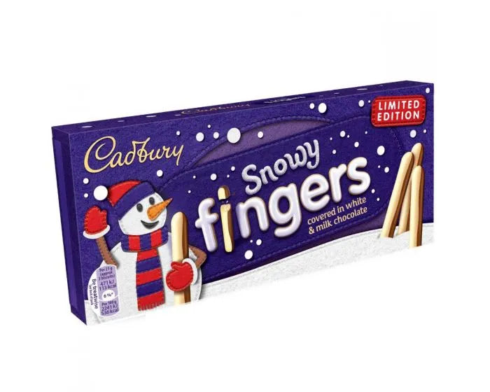 Cadbury - White & Milk Chocolate - Snowy Fingers - 115g (UK)