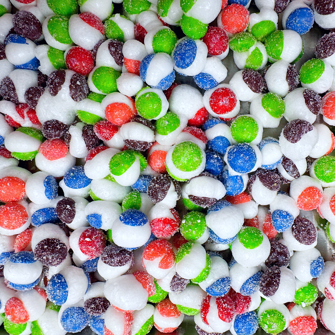 Freeze Dried Candy Schweets - Poku Drops Mega Sour Mixes (Skittles)