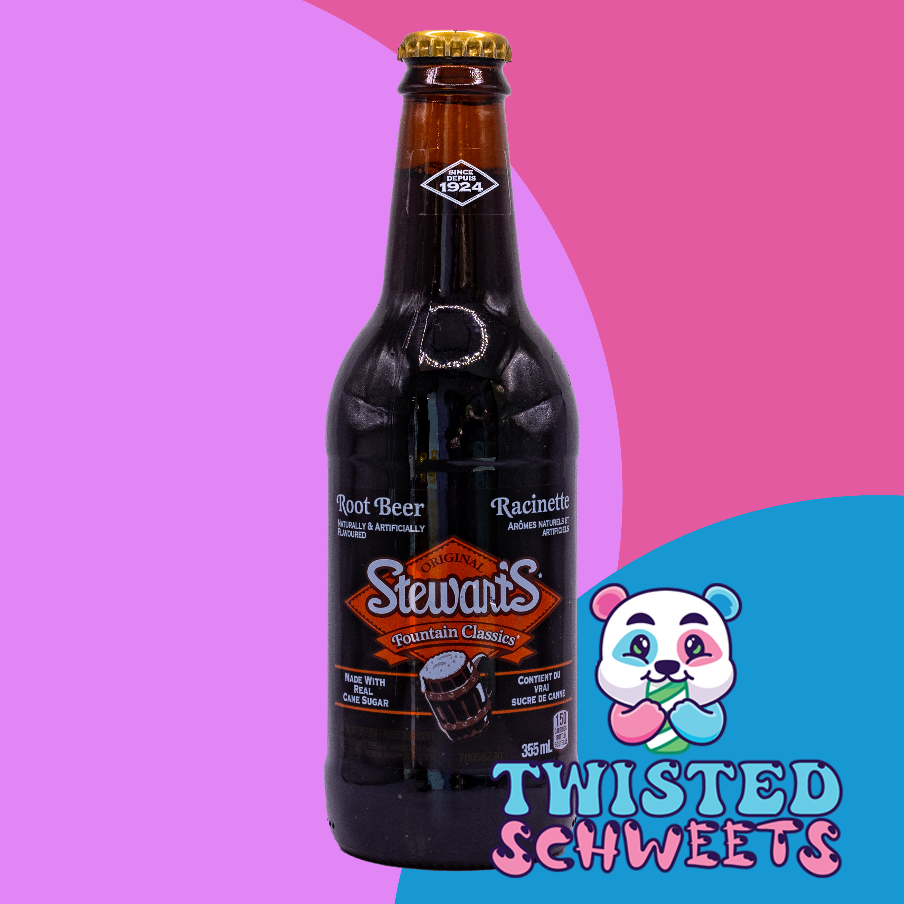 Stewart's - Root Beer - Soda Pop - 355ml