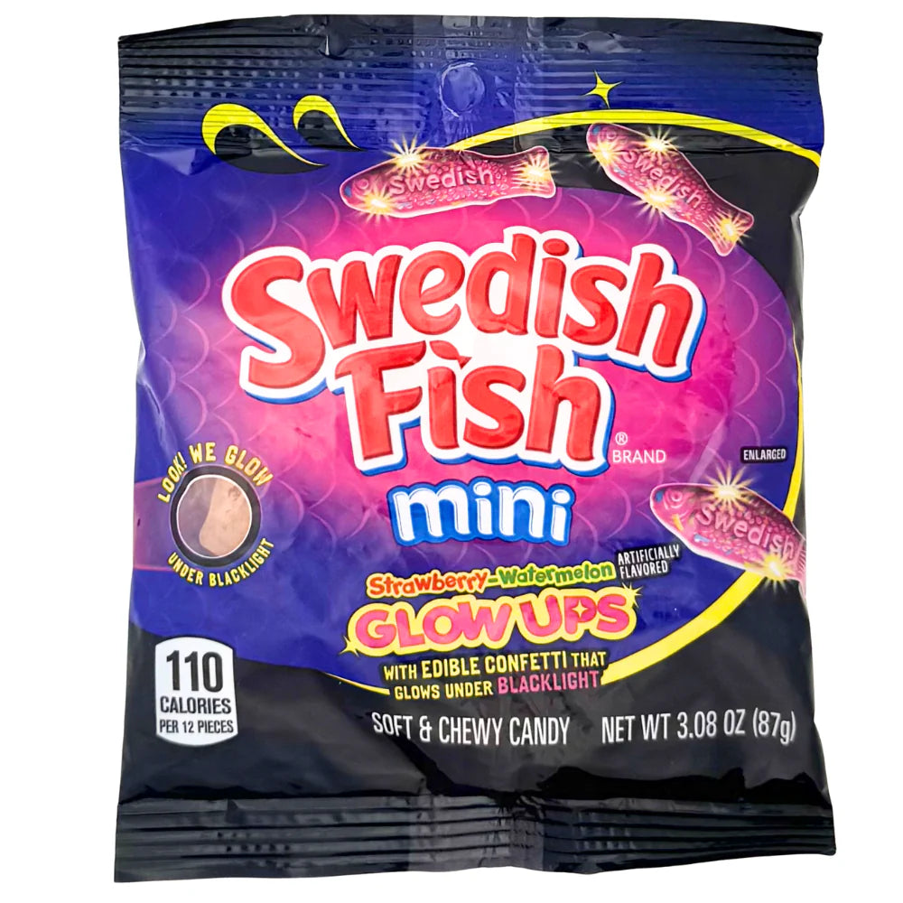 Swedish Fish - Mini Glowups - 87g