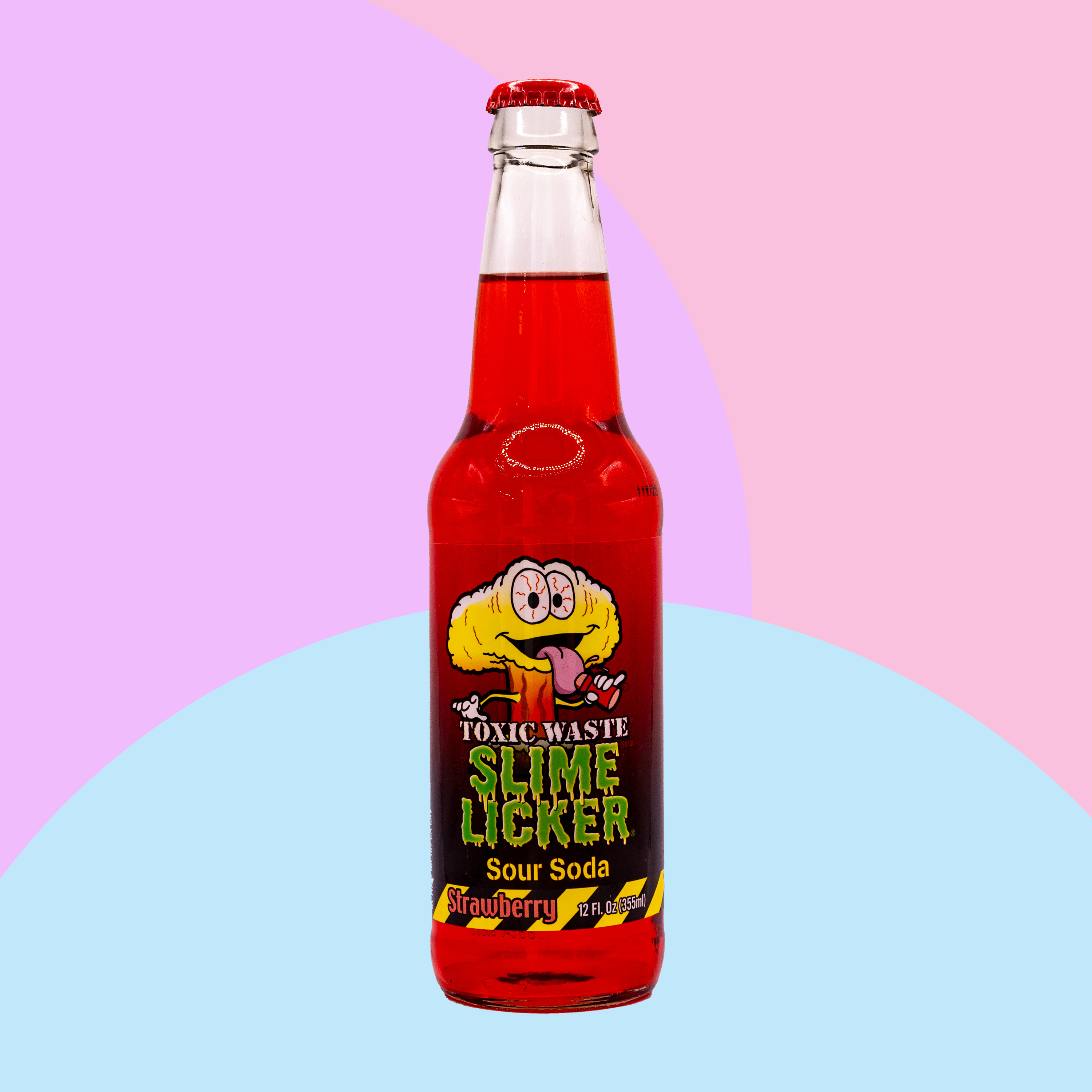 Rocket Fizz - Toxic Waste Slime Licker Sour Strawberry  - 355ml