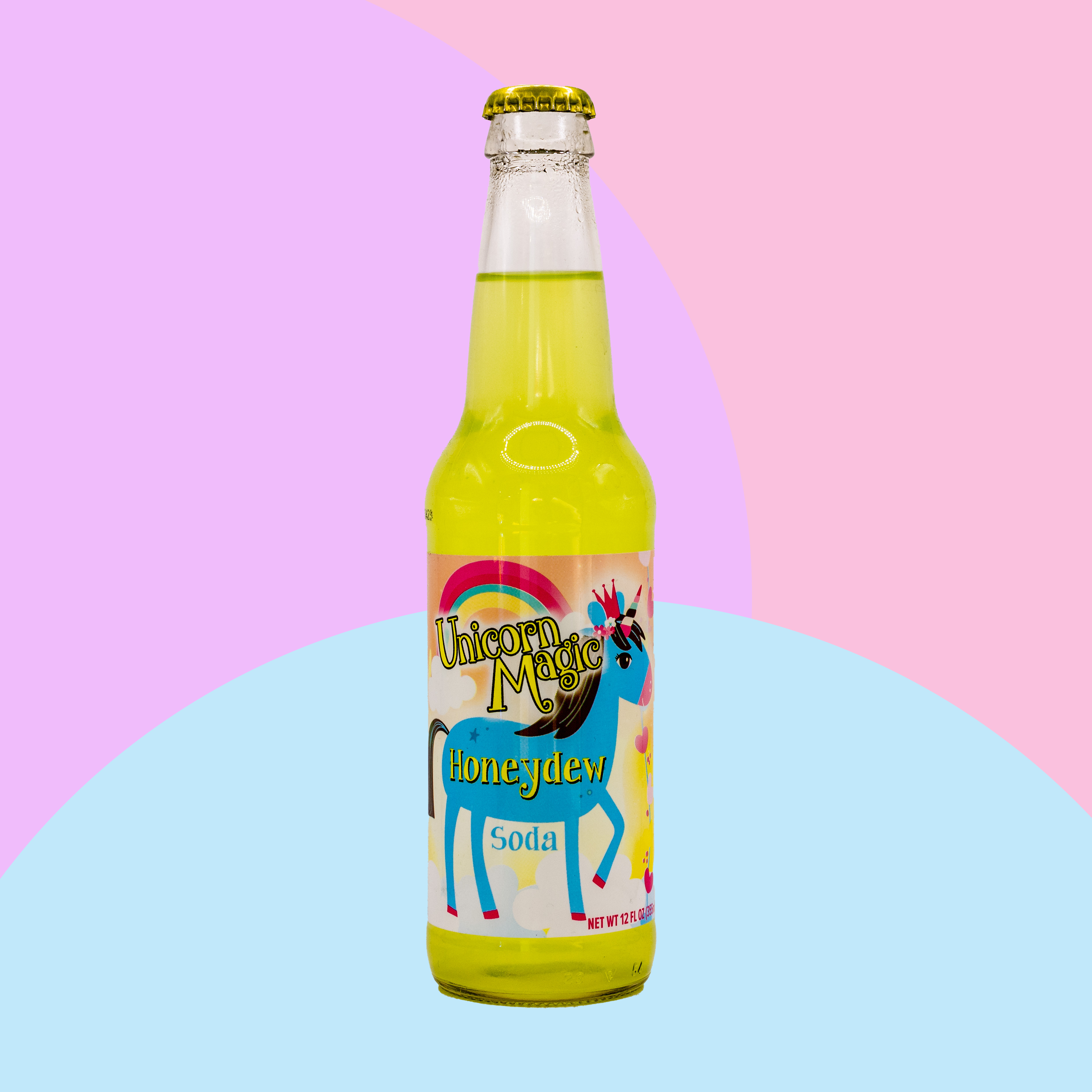 Rocket Fizz - Unicorn Magic Honeydew - Soda Pop - 355ml