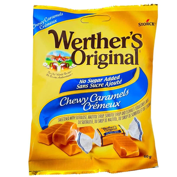 Werthers - Original Chewy Caramels - Sugar Free - 1.46oz  &